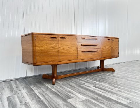 vintage mid century teak sideboard by val rossi for beithcraft
