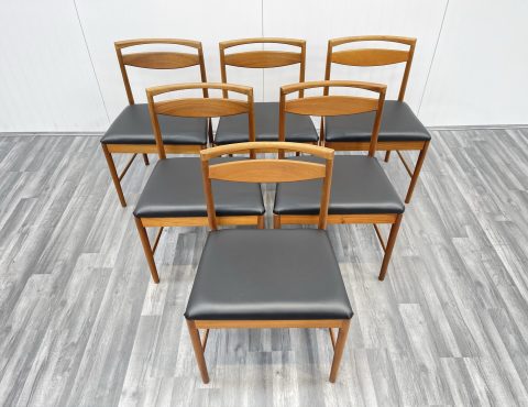 6 mid century vintage teak dining chairs by mcintosh of kirkcaldy