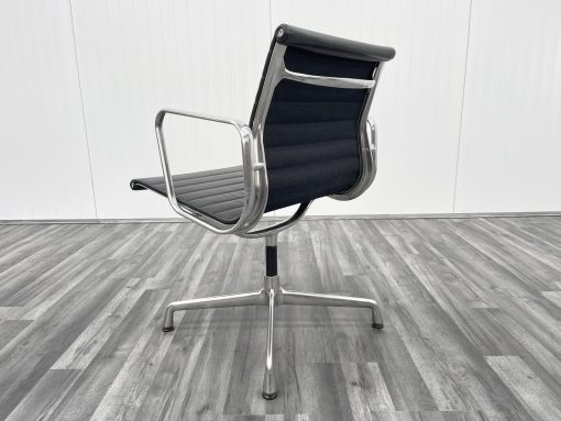 ea108 mid century leather swivel eames desk chair by vitra