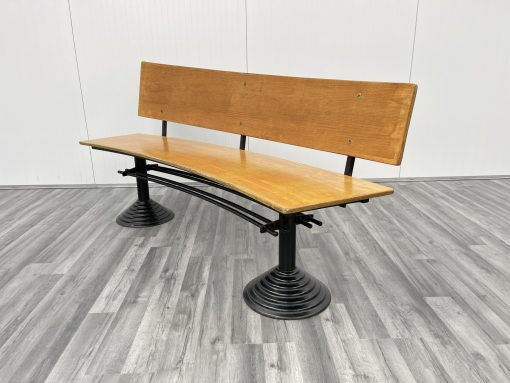vintage bowling alley bench