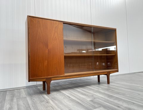 teak vintage mid century mcintosh bookcase