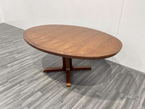 Mid Century Danish Rosewood Dining Table by Skovby