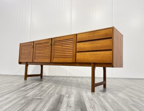 mid century sideboard with louvre doors by mcintosh