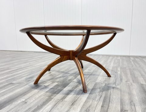 teak mid century spider coffee table by g plan