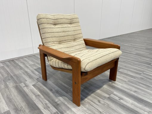 danish mid century teak lounge chair