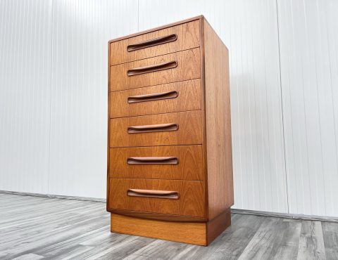 mid century g plan chest of drawers