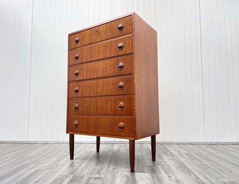 Scandinavian mid century teak chest of drawers