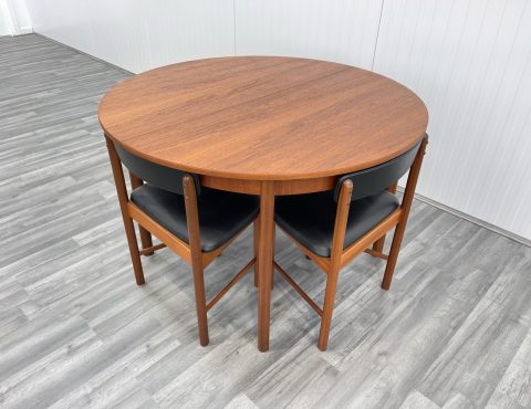 roundette mid century dining set by mcintosh