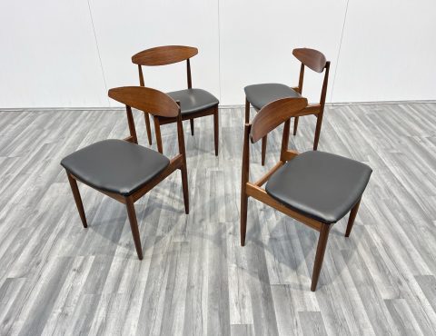 4 mid century dining chairs by ib kofod-larsen