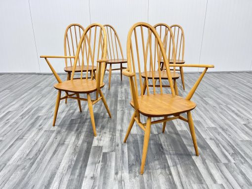 6 ercol quaker dining chairs