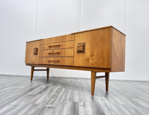 mid century teak sideboard by beautility