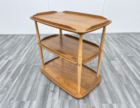 ercol 3 tier table in elm